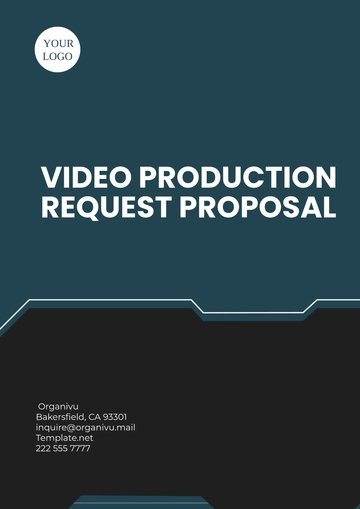 Free Video Production Request Proposal Template to Edit Online