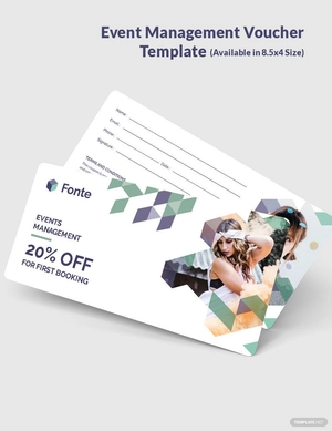 Event Management Voucher Template