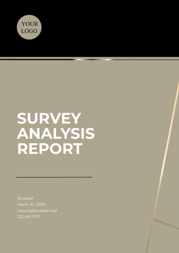 Free Survey Analysis Report Template to Edit Online