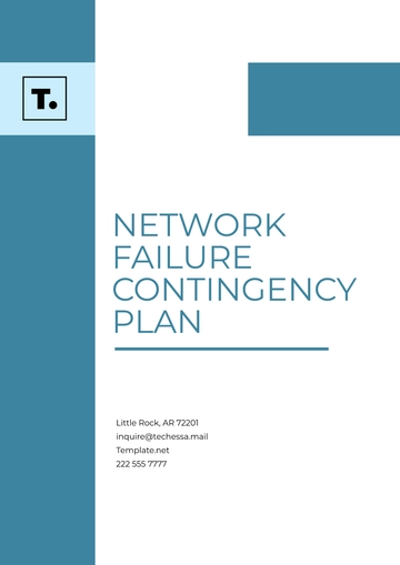 Free Network Failure Contingency Plan Template to Edit Online