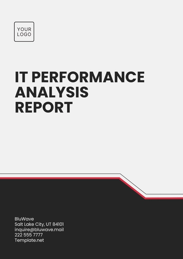 Free IT Performance Analysis Report Template to Edit Online
