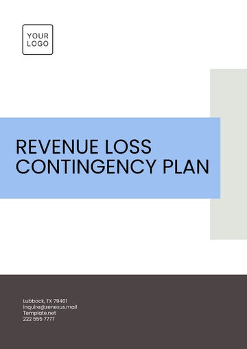 Free Revenue Loss Contingency Plan Template to Edit Online