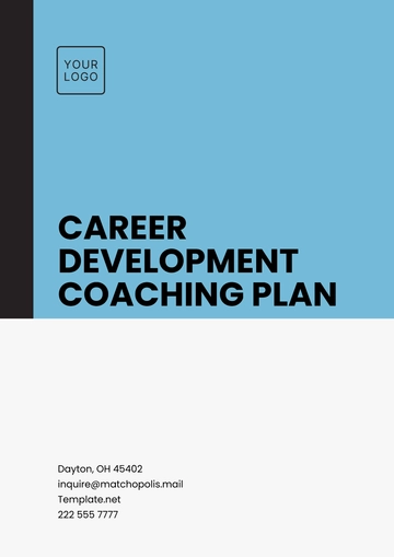 Free Career Development Coaching Plan Template to Edit Online