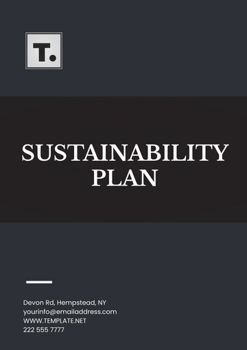 Free Sustainability Plan Template to Edit Online