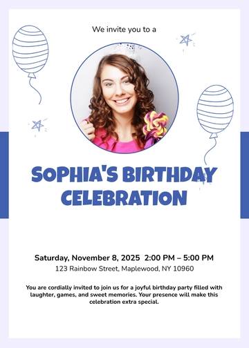 Free Editable Birthday Invitation Template to Edit Online