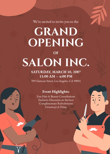Free Editable Event Invitation Template to Edit Online