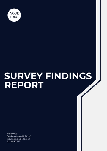 Free Survey Findings Report Template to Edit Online