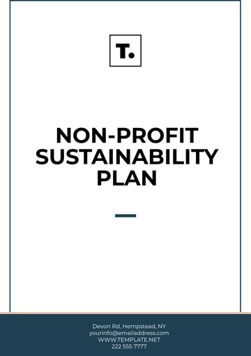 Free Non-Profit Sustainability Plan Template to Edit Online