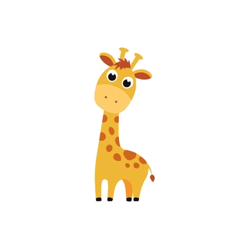 Free Cartoon Giraffe Clipart to Edit Online