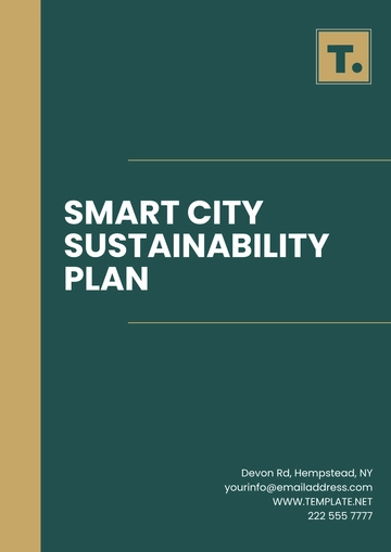 Free Smart City Sustainability Plan Template to Edit Online