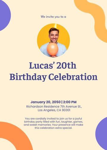 Free Birthday Invitation Template to Edit Online