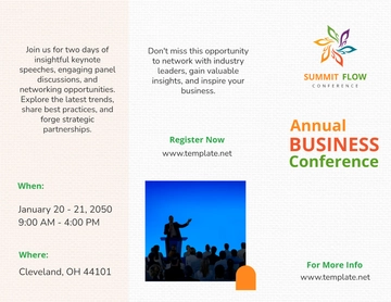 Free Conference Brochure Template to Edit Online