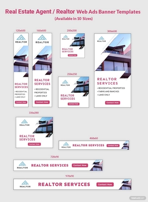 Real Estate Agent/Realtor Web Ads Template