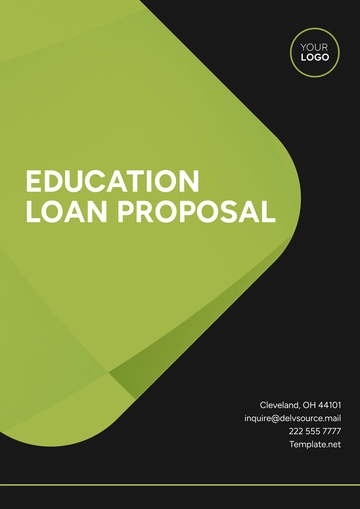 Free Education Loan Proposal Template to Edit Online