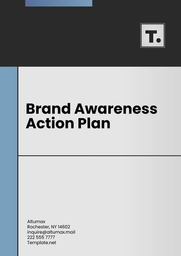 Free Brand Awareness Action Plan Template to Edit Online