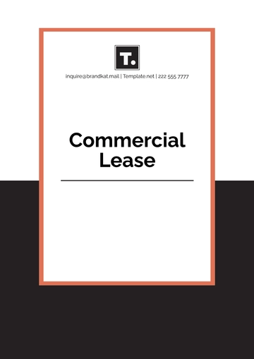 Free Commercial Lease Template to Edit Online | Template.net