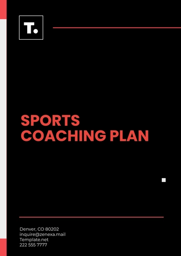 Free Sports Coaching Plan Template to Edit Online