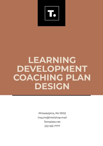Free Learning Development Coaching Plan Design Template to Edit Online