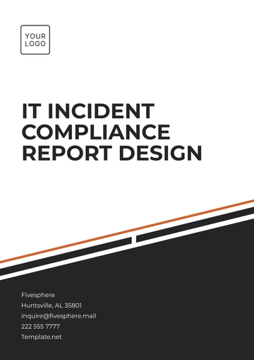 Free IT Incident Compliance Report Design Template to Edit Online