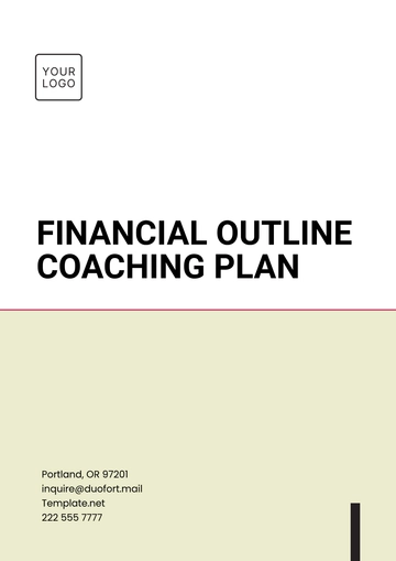 Free Financial Outline Coaching Plan Template to Edit Online