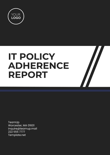 Free IT Policy Adherence Report Template to Edit Online
