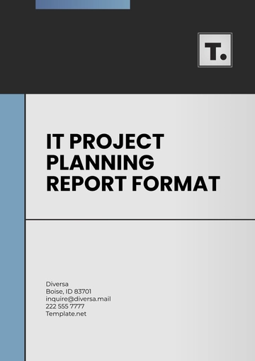 Free IT Project Planning Report Format Template to Edit Online
