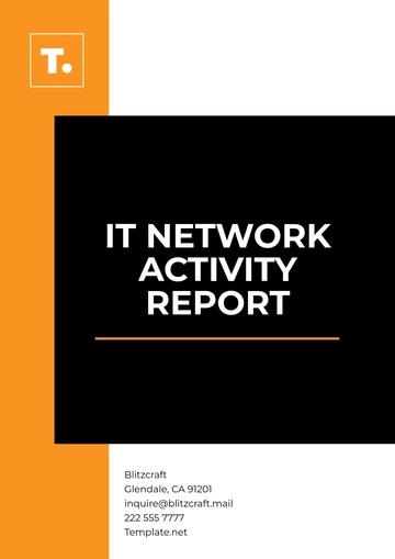 Free IT Network Activity Report Template to Edit Online