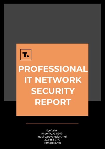 Free Professional IT Network Security Report Template to Edit Online