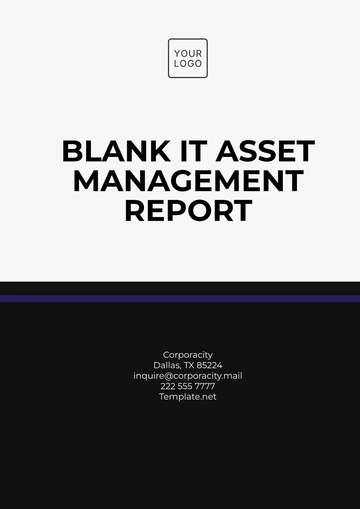Free Blank IT Asset Management Report Template to Edit Online