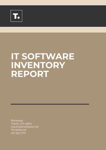 Free IT Software Inventory Report Template to Edit Online