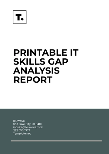 Free Printable IT Skills Gap Analysis Report Template to Edit Online
