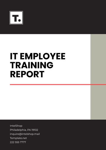Free IT Employee Training Report Template to Edit Online