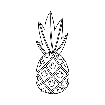 Free Pineapple Outline Clipart to Edit Online Free Pineapple Outline Clipart to Edit Online