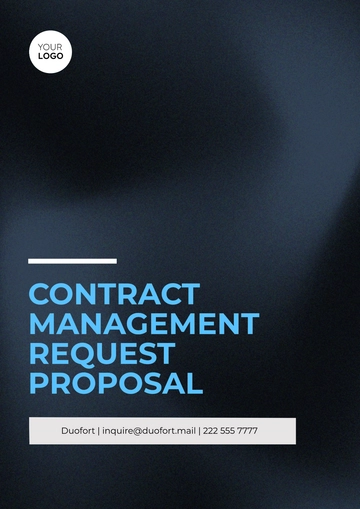 Free Contract Management Request Proposal Template to Edit Online