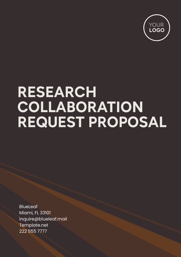 Free Research Collaboration Request Proposal Template to Edit Online