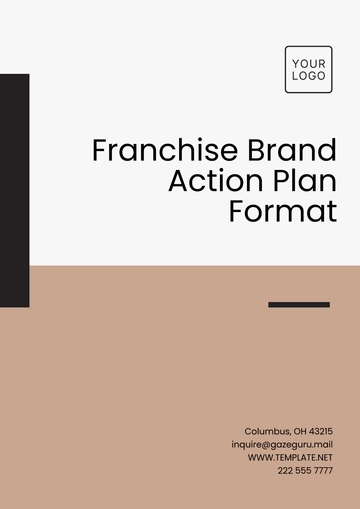 Free Franchise Brand Action Plan Format Template to Edit Online