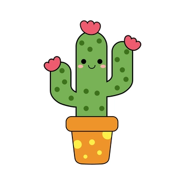 Free Flower Cactus Clipart to Edit Online