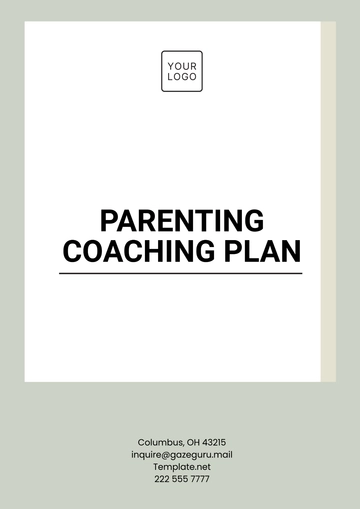 Free Parenting Coaching Plan Template to Edit Online