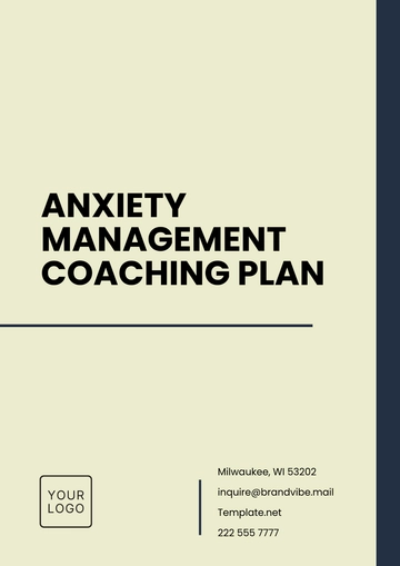 Free Anxiety Management Coaching Plan Template to Edit Online