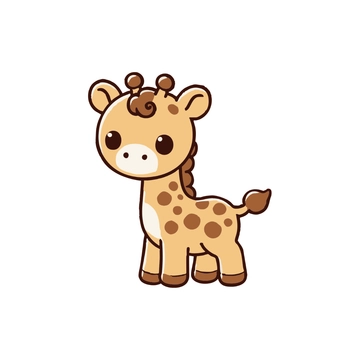 Free Baby Giraffe Clipart to Edit Online