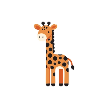 Free Realistic Giraffe Clipart to Edit Online