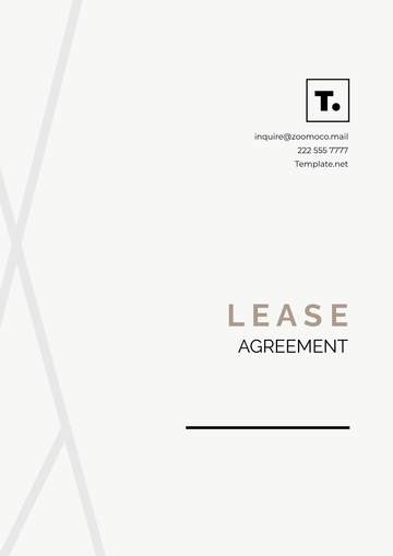 Free Printable Lease Agreement Template to Edit Online | Template.net