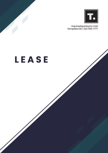 Free Standard Lease Format Template to Edit Online
