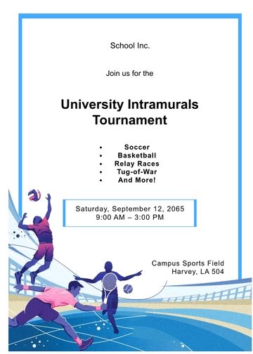 Free College Event Invitation Template to Edit Online