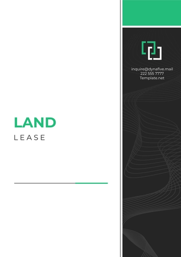 Free Land Lease Template to Edit Online | Template.net