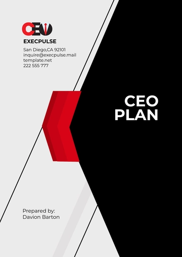 Free CEO Plan Template to Edit Online