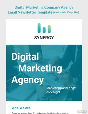 Digital Marketing Company Agency Email Newsletter Template