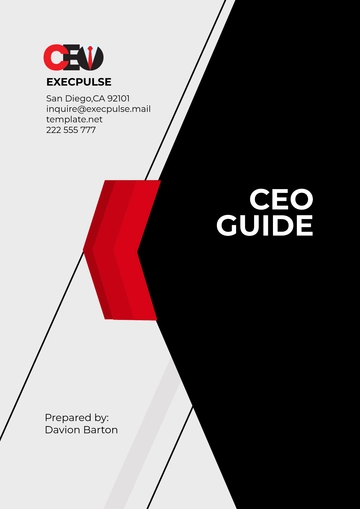 Free CEO Guide Template to Edit Online