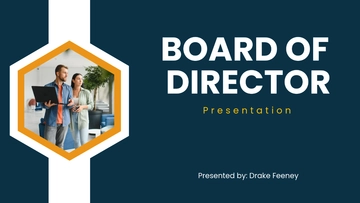 Free Board of Director Presentation Template to Edit Online
