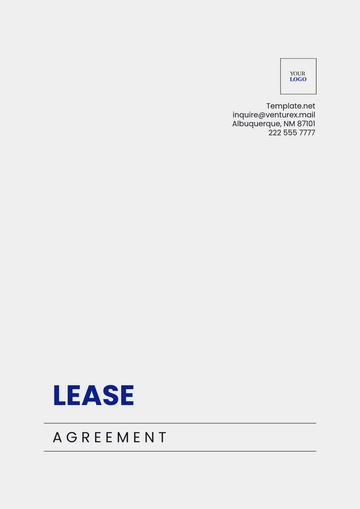 Free Simple One-Page Lease Agreement Template to Edit Online